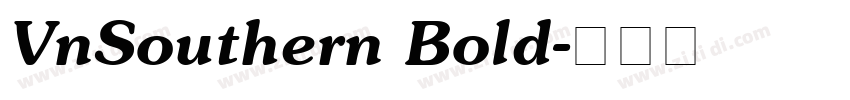 VnSouthern Bold字体转换